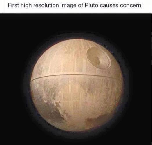 The first hi res pic from Pluto...