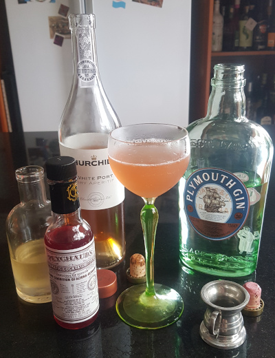 Elderflower and White Port “Martini”