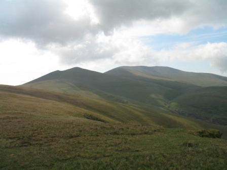 Jenkin Hill, Skiddaw Little Man and Skiddaw from Lonscale Fell.jpg