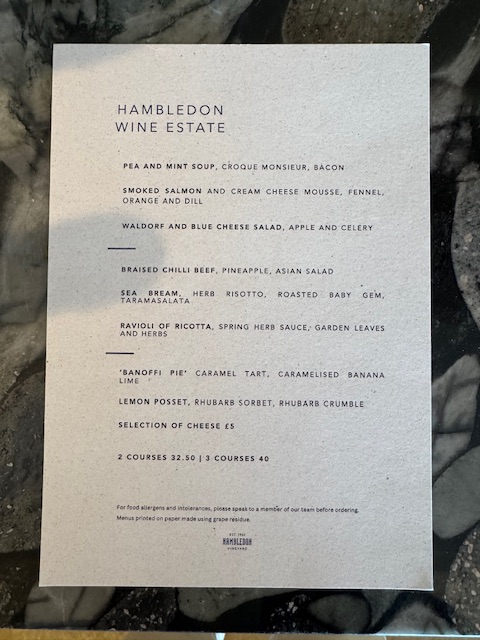 Set lunch menu